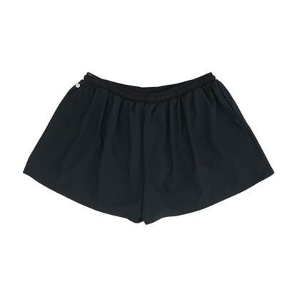 Black Solid Active Shorts