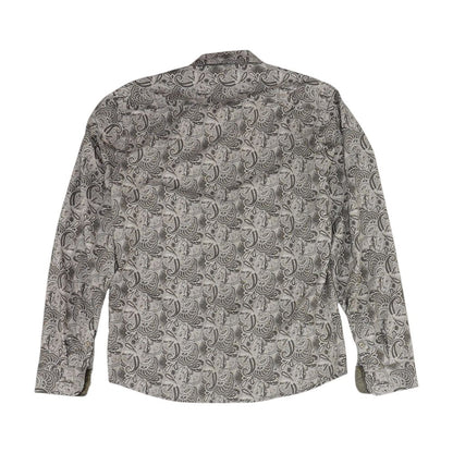 Green Paisley Long Sleeve Button Down