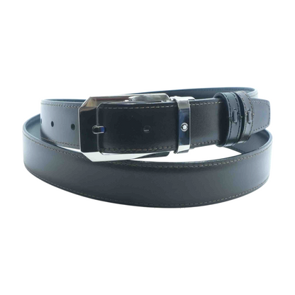 Reversible Black and Brown Saffiano Leather 30MM
