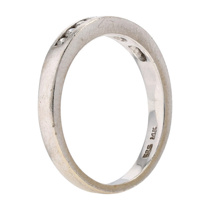 1/5 ctw 14K White Gold Diamond Band Ring