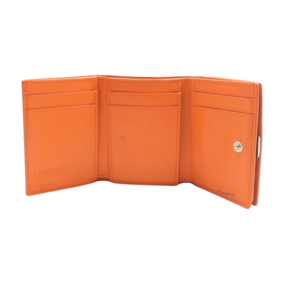 Orange Anagram Trifold Wallet