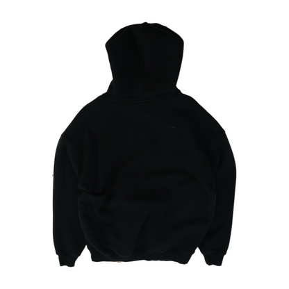 Black Solid Hoodie Pullover