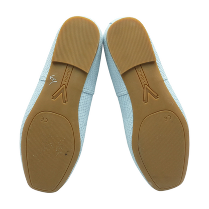 Blue Slip-On Flats