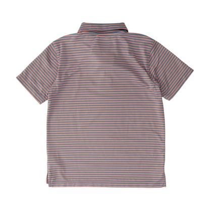 Pink Striped Short Sleeve Polo