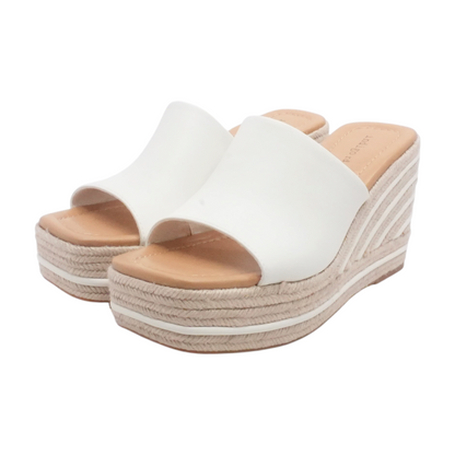 White Wedge Heels