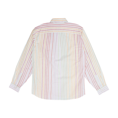 Multi Striped Long Sleeve Button Down