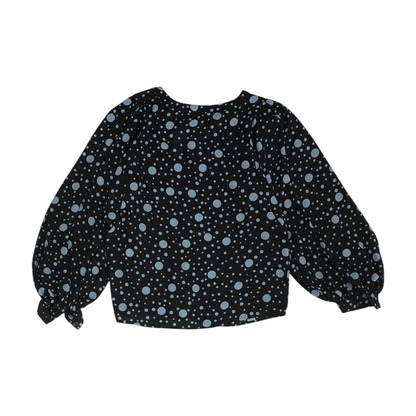 Black Polka Dot Button Down