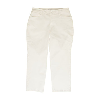 White Solid Jeans