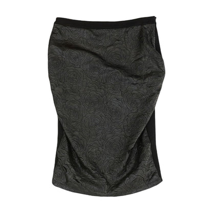 Black Misc Midi Skirt