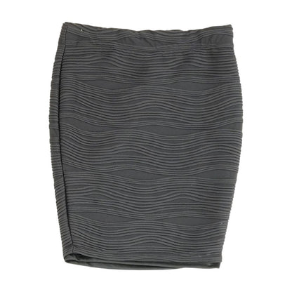 Black Solid Mini Skirt