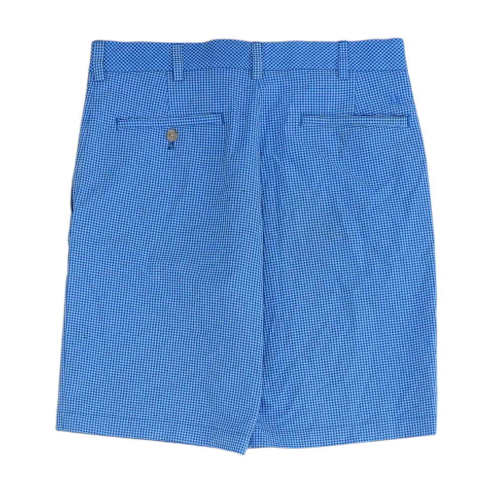 Blue Check Active Shorts