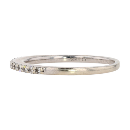 1/5 ctw 14K White Gold Diamond Band Ring