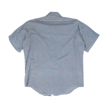 Blue Check Short Sleeve Button Down