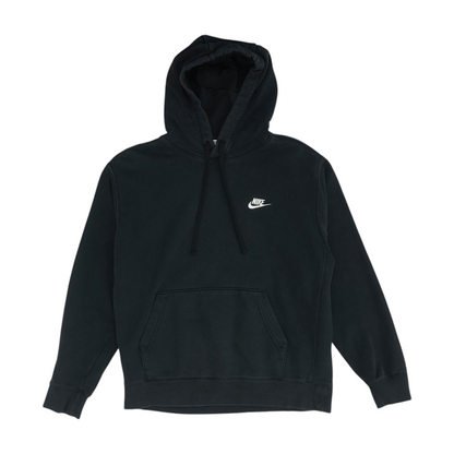 Black Solid Hoodie Pullover