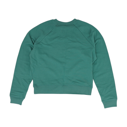 Green Solid Sweatshirt Pullover