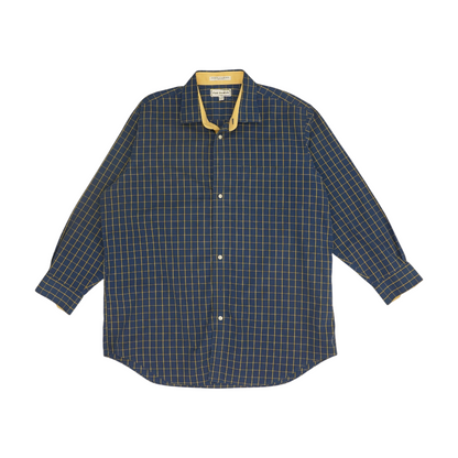 Blue Check Long Sleeve Button Down