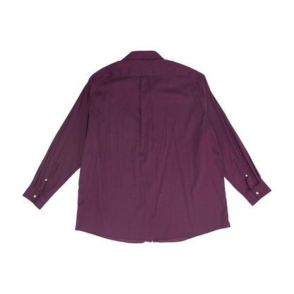 Burgundy Tall Solid Long Sleeve Button Down