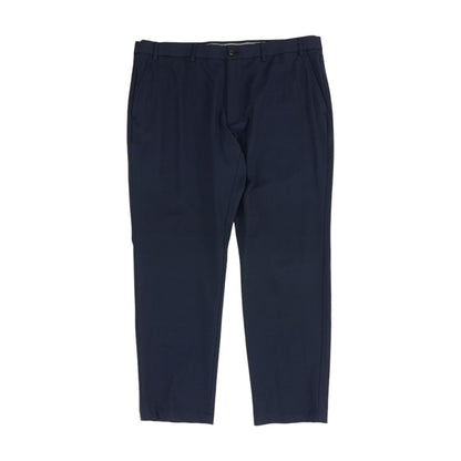 Navy Solid Dress Pants