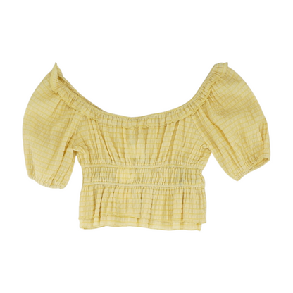 Yellow Striped Blouse