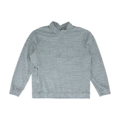 Gray Solid 1/4 Zip Pullover