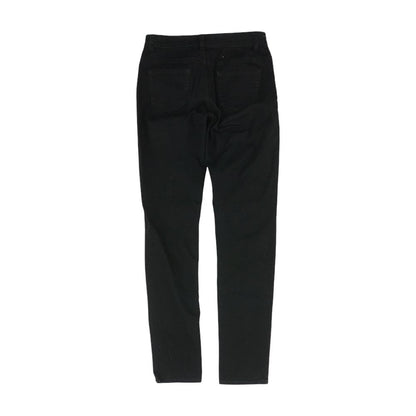 Black Solid Skinny Leg Jeans