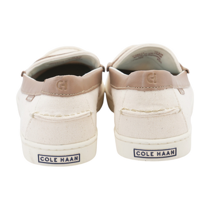 Cream Slip-On Dress Shoes