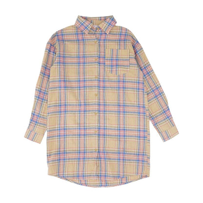 Orange Solid Button Down