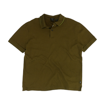 Olive Solid Short Sleeve Polo