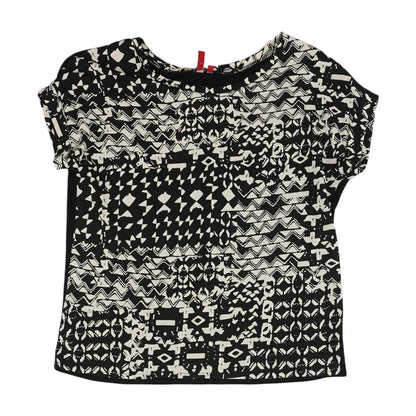 Black Misc. Short Sleeve Blouse