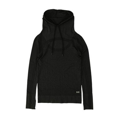 Black Solid Sweatshirt Pullover