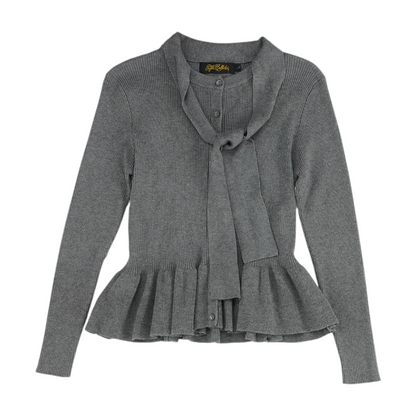 Gray Cardigan Sweater