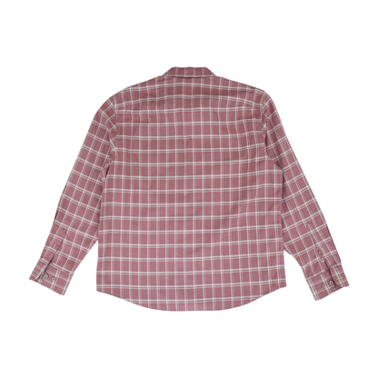 Red Plaid Long Sleeve Button Down