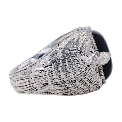 Sterling Silver Onyx Statement Ring