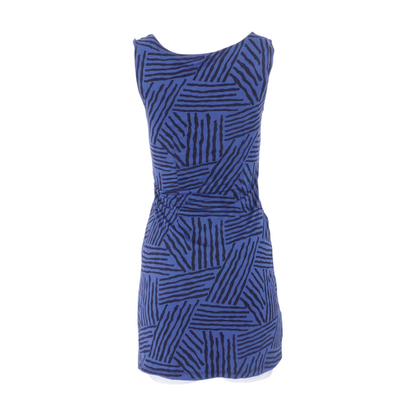 Blue Abstract Mini Dress
