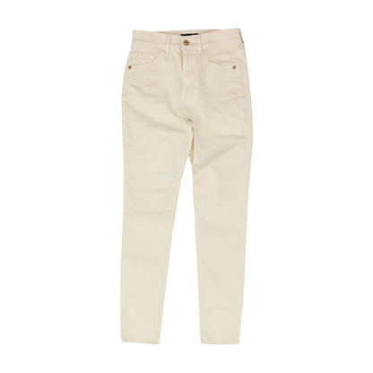 Ivory Damask High Rise Skinny Leg Jeans