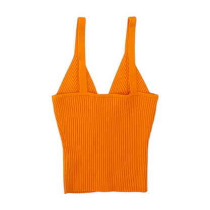 Orange Cropped Blouse