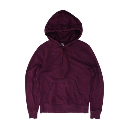 Maroon Solid Hoodie Pullover
