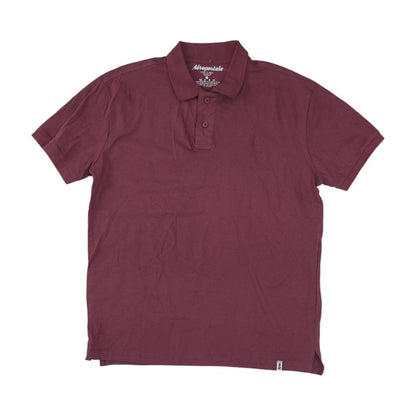 Red Solid Short Sleeve Polo