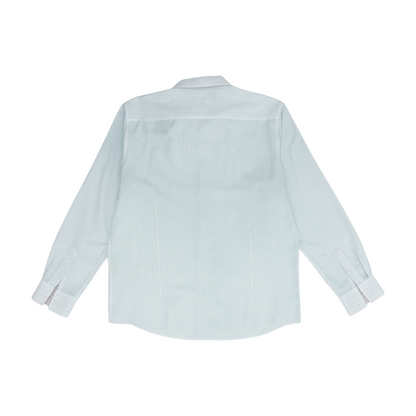 Blue Striped Long Sleeve Button Down