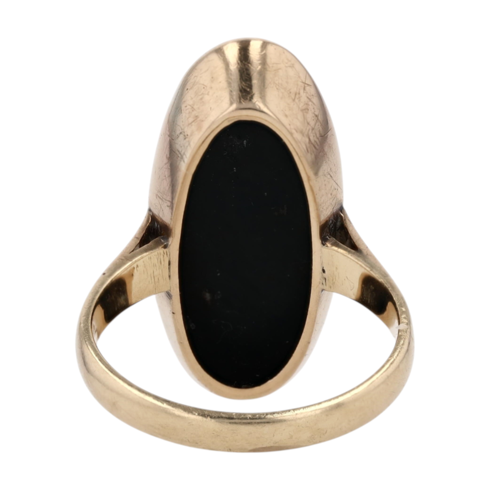 10K Yellow Gold Bloodstone Fashion Ring