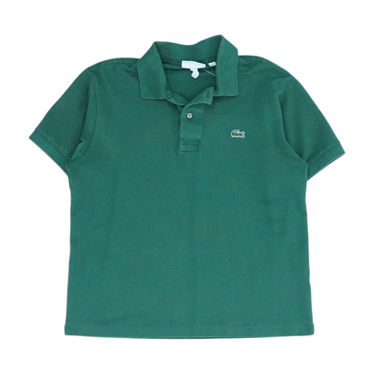 Green Solid Short Sleeve Polo