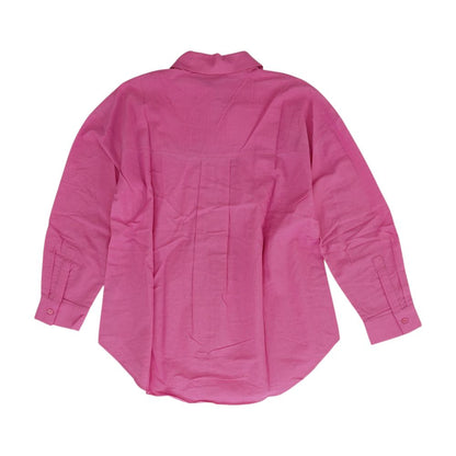 Pink Solid Button Down