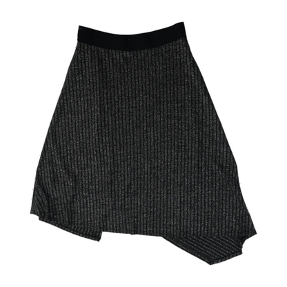 Black Striped Midi Skirt