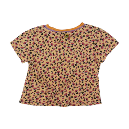 Tan Floral T-Shirt