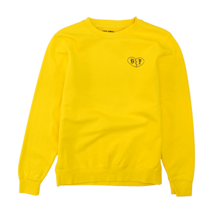 Yellow Solid Sweatshirt Pullover