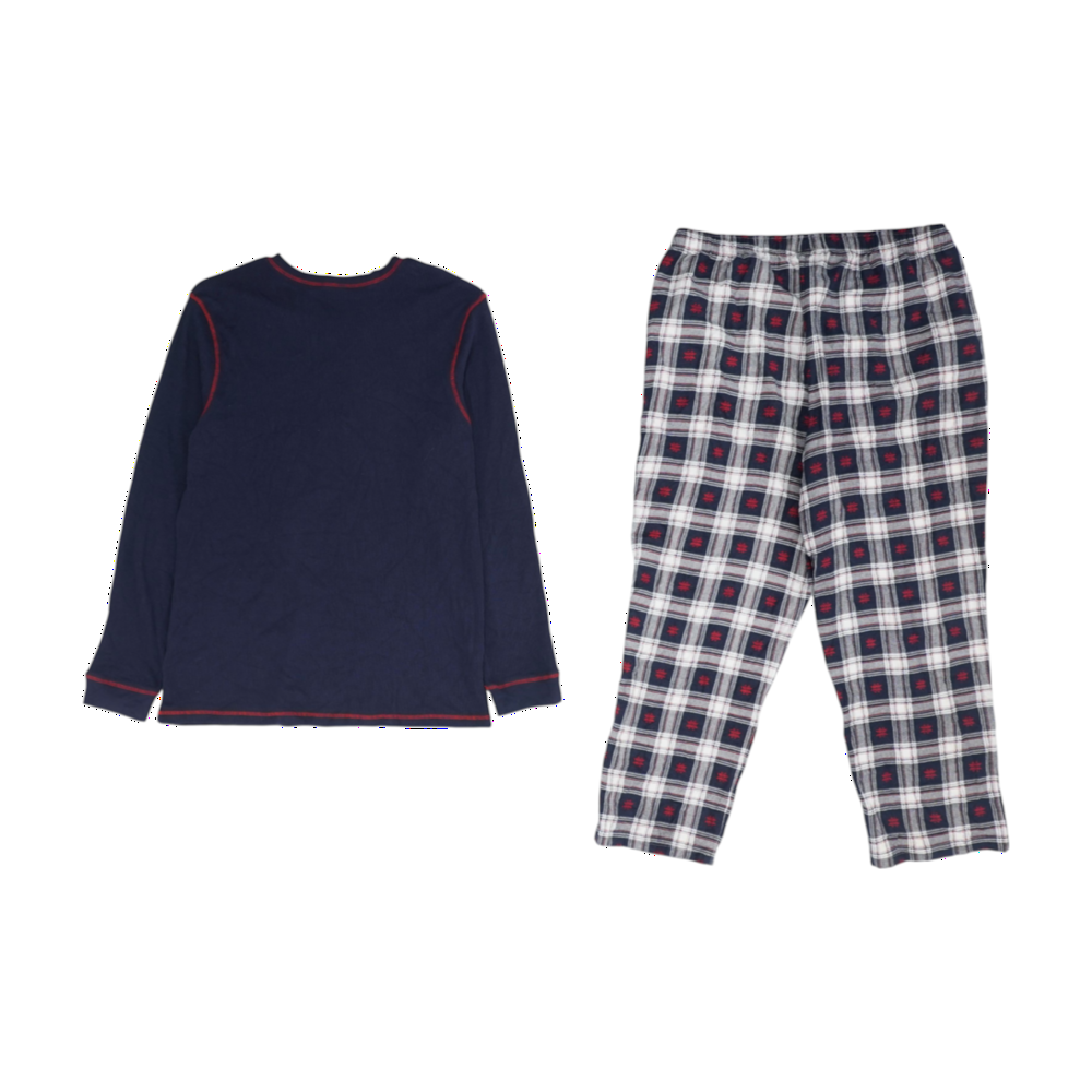 PajamaGram Navy Solid Pajama Set – Image 2