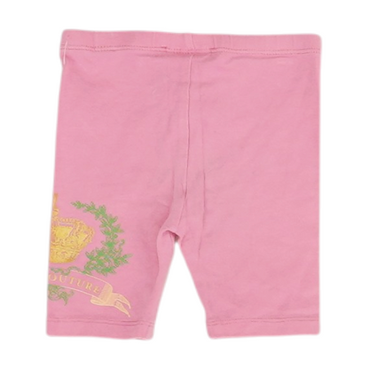 Pink Solid Knit Shorts