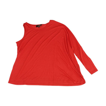 Red Solid Long Sleeve Blouse
