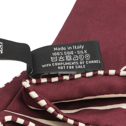 Burgundy Silk Twill Scarf