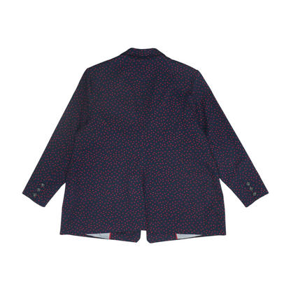 Navy Plus Polka Dot Blazer